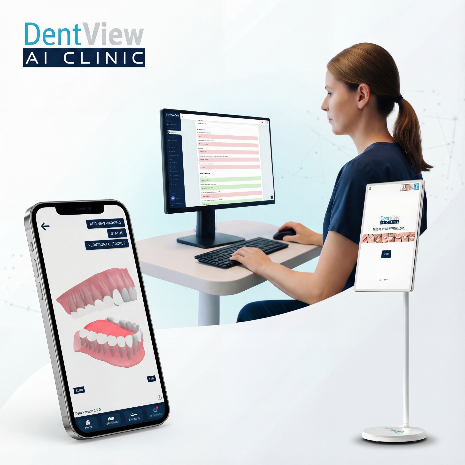 DentView AI Clinic interface